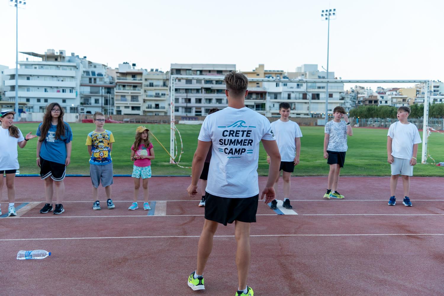 Dryland conditioning at the Crete camp